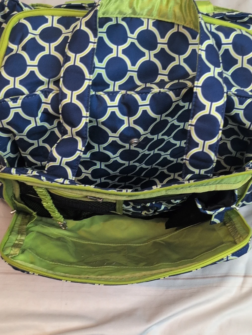 Ju-Ju-Be Be Prepared Large Diaper Bag + Changing Pad and Shoulder Strap